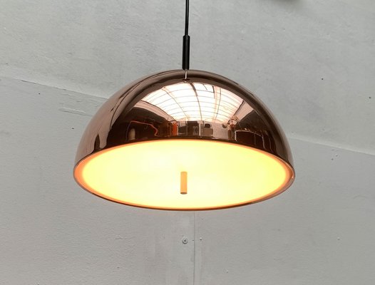 Mid-Century German Dome Copper Pendant Lamp from Staff Leuchten, 1960s-UAH-1306335