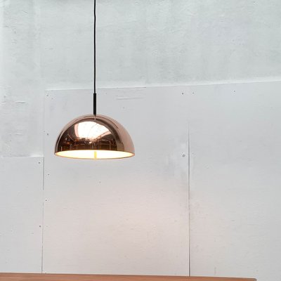 Mid-Century German Dome Copper Pendant Lamp from Staff Leuchten, 1960s-UAH-1306335