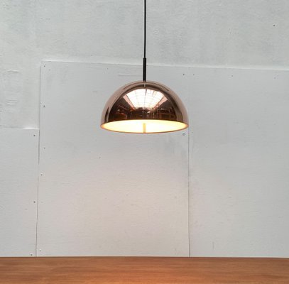 Mid-Century German Dome Copper Pendant Lamp from Staff Leuchten, 1960s-UAH-1306335