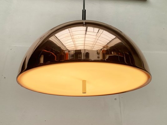 Mid-Century German Dome Copper Pendant Lamp from Staff Leuchten, 1960s-UAH-1306335