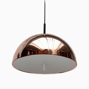 Mid-Century German Dome Copper Pendant Lamp from Staff Leuchten, 1960s-UAH-1306335