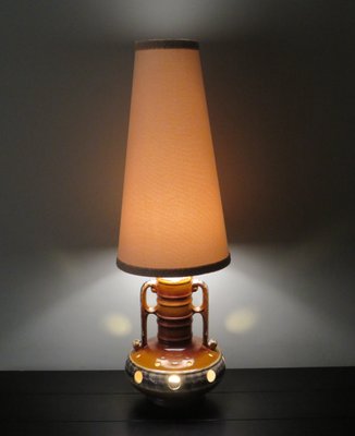 Mid-Century German Fat Lava Ceramic Floor Lamp, 1960s-UKG-1174754