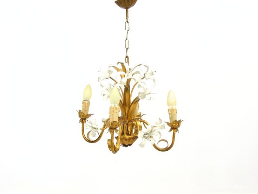 Mid-Century German Floral Chandelier, 1970s-SZW-737630