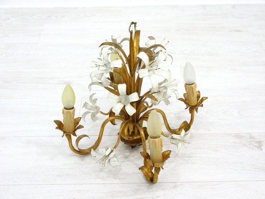 Mid-Century German Floral Chandelier, 1970s-SZW-737630