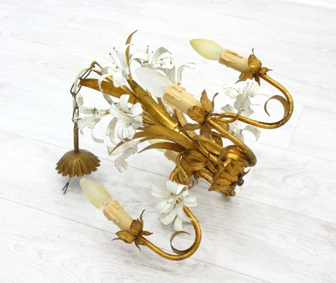 Mid-Century German Floral Chandelier, 1970s-SZW-737630