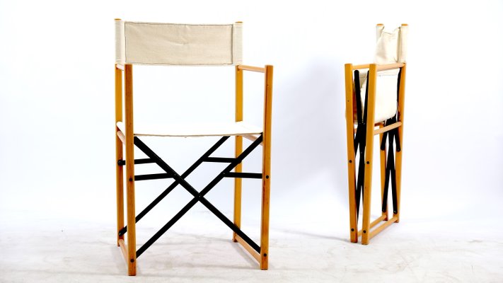 Mid-Century German Folding Chairs, Set of 4-CIP-568927