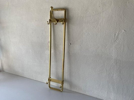 Mid-Century German Full Brass Beautiful Long Coat Rack, 1950s-RDS-1307146