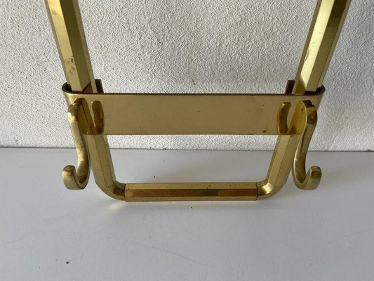 Mid-Century German Full Brass Beautiful Long Coat Rack, 1950s-RDS-1307146