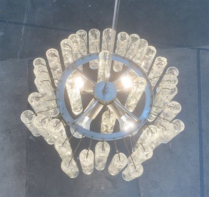 Mid-Century German Glass Chandelier from Doria Leuchten-UAH-967452