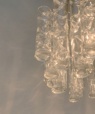 Mid-Century German Glass Chandelier from Doria Leuchten-UAH-967452