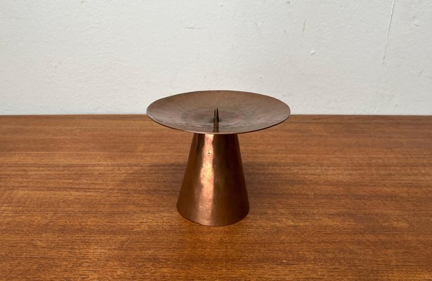 Mid-Century German Handmade Copper Candleholder from AWD, 1960s-UAH-1796013