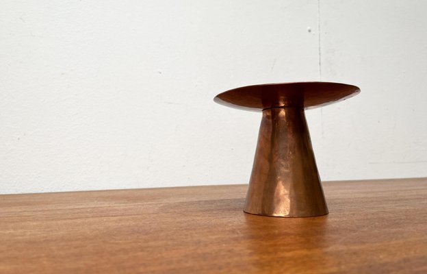 Mid-Century German Handmade Copper Candleholder from AWD, 1960s-UAH-1796013