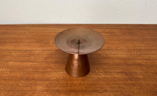 Mid-Century German Handmade Copper Candleholder from AWD, 1960s-UAH-1796013