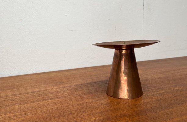 Mid-Century German Handmade Copper Candleholder from AWD, 1960s-UAH-1796013