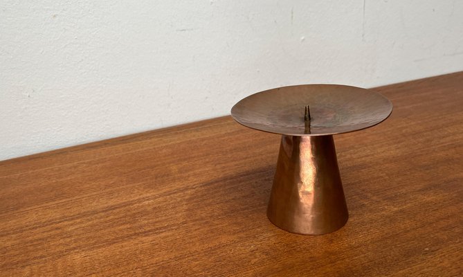 Mid-Century German Handmade Copper Candleholder from AWD, 1960s-UAH-1796013