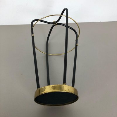 Mid-Century German Hollywood Regency Metal Brass Umbrella Stand, 1950s-QZ-1143204