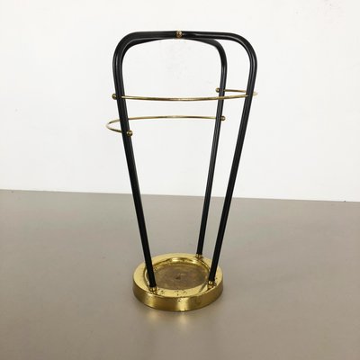 Mid-Century German Hollywood Regency Metal Brass Umbrella Stand, 1950s-QZ-1143204