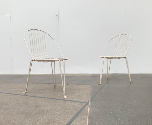 Mid-Century German Metal Garden Chairs from Mauser Werke Waldeck, Set of 2-UAH-973258