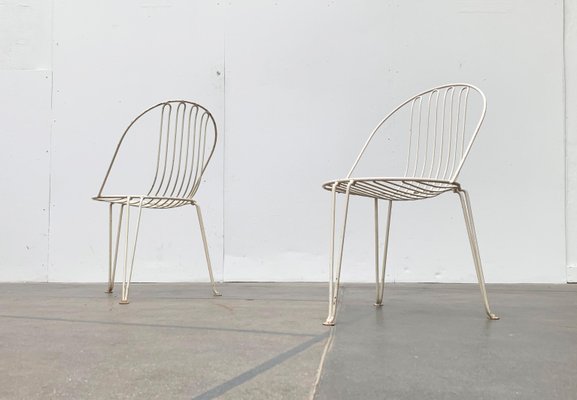 Mid-Century German Metal Garden Chairs from Mauser Werke Waldeck, Set of 2-UAH-973258