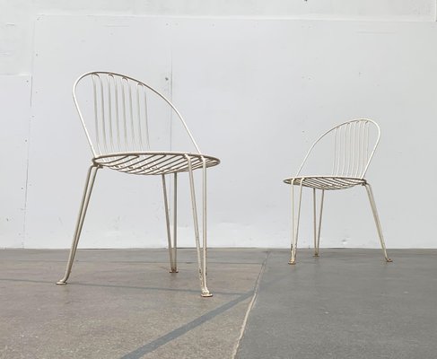 Mid-Century German Metal Garden Chairs from Mauser Werke Waldeck, Set of 2-UAH-973258