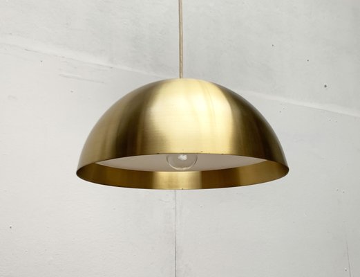 Mid-Century German Minimalist Brass Dome Pendant from Beisl, 1960s-UAH-1449724