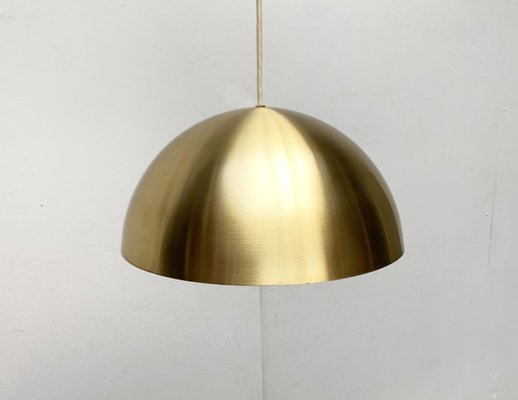 Mid-Century German Minimalist Brass Dome Pendant from Beisl, 1960s-UAH-1449724