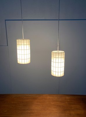 Mid-Century German Minimalist Cocoon Pendant Lamps by Friedel Wauer for Goldkant Leuchten, 1960s, Set of 2-UAH-1238771