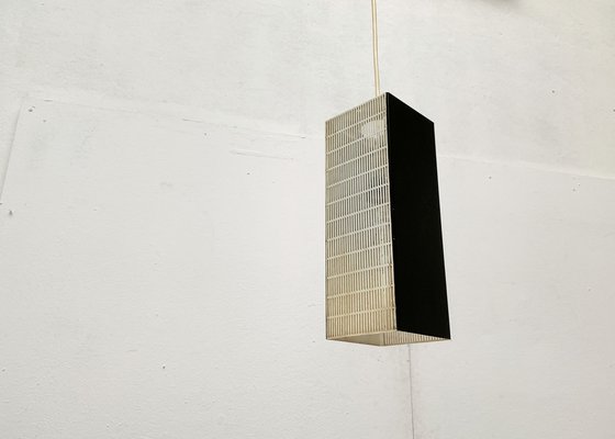 Mid-Century German Minimalist Perforated Metal Pendant Lamp, 1960s-UAH-1313354