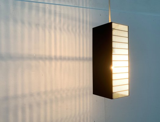 Mid-Century German Minimalist Perforated Metal Pendant Lamp, 1960s-UAH-1313354