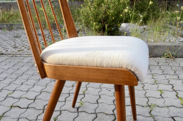 Mid-Century German Mohair Dining Chairs, 1950s, Set of 4-UF-1371992