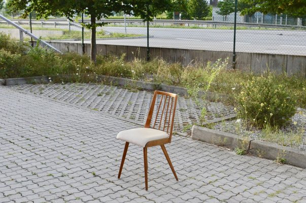 Mid-Century German Mohair Dining Chairs, 1950s, Set of 4-UF-1371992