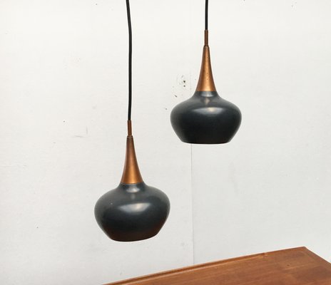 Mid-Century German Pendant Lamps from Kaiser Leuchten, Set of 2-UAH-900245