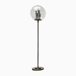 Mid-Century German Space Age Big Ball Planet Chrome and Glass Floor Lamp from Doria Leuchten, 1960s-UAH-1818599