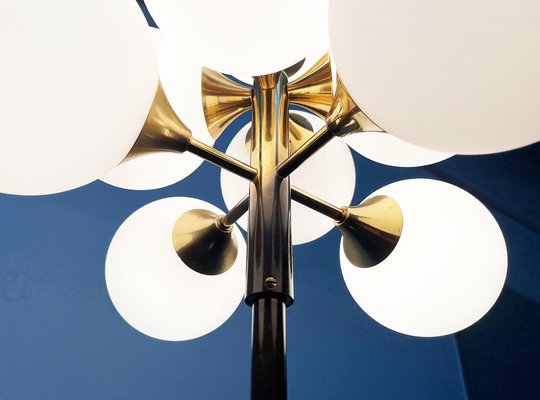 Mid-Century German Space Age Brass Floor Lamp from Kaiser Leuchten, 1960s-UAH-1797634