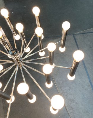 Mid-Century German Space Age Chandelier from Doria Leuchten, 1960s-UAH-1339361