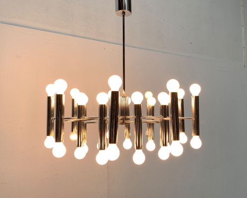 Mid-Century German Space Age Chandelier from Doria Leuchten, 1960s-UAH-1339361