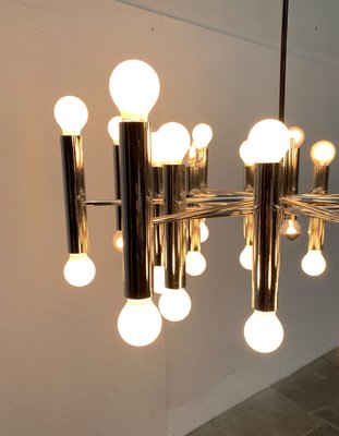 Mid-Century German Space Age Chandelier from Doria Leuchten, 1960s-UAH-1339361