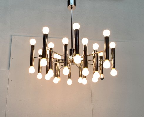 Mid-Century German Space Age Chandelier from Doria Leuchten, 1960s-UAH-1339361