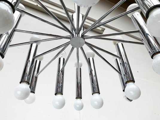 Mid-Century German Space Age Chandelier from Doria Leuchten, 1960s-UAH-1339361