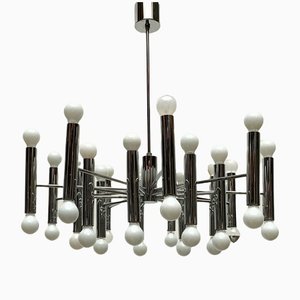 Mid-Century German Space Age Chandelier from Doria Leuchten, 1960s-UAH-1339361