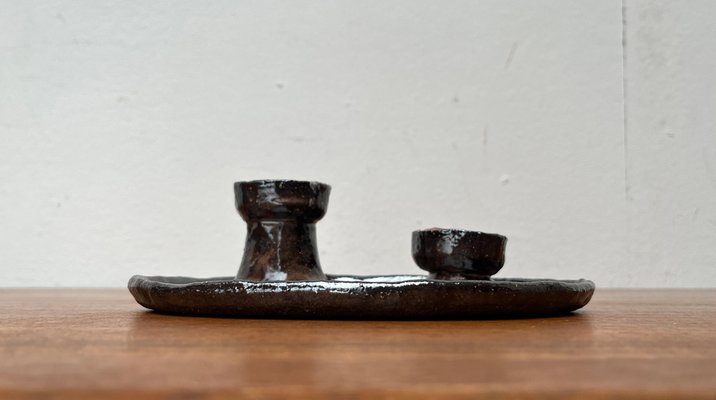 Mid-Century German Studio Pottery Candleholder by Ingeborg Busse Ceramics-UAH-1796057