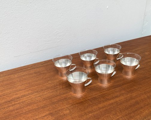 Mid-Century German Tea Glasses from WMF, 1960s, Set of 4-UAH-1289268