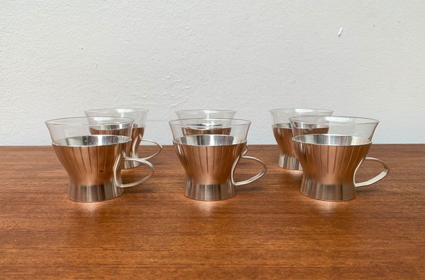 Mid-Century German Tea Glasses from WMF, 1960s, Set of 4-UAH-1289268