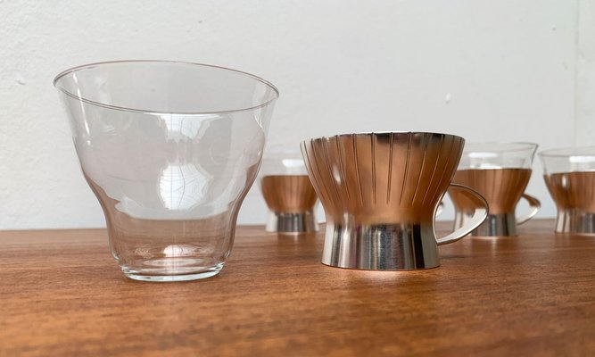 Mid-Century German Tea Glasses from WMF, 1960s, Set of 4-UAH-1289268