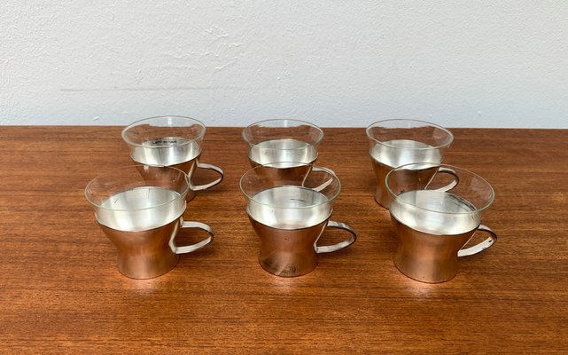 Mid-Century German Tea Glasses from WMF, 1960s, Set of 4-UAH-1289266