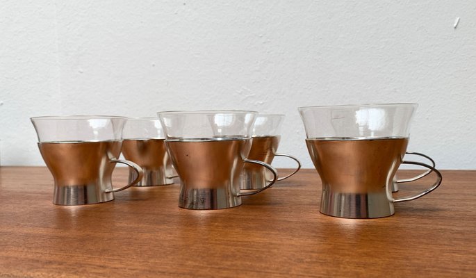 Mid-Century German Tea Glasses from WMF, 1960s, Set of 4-UAH-1289266