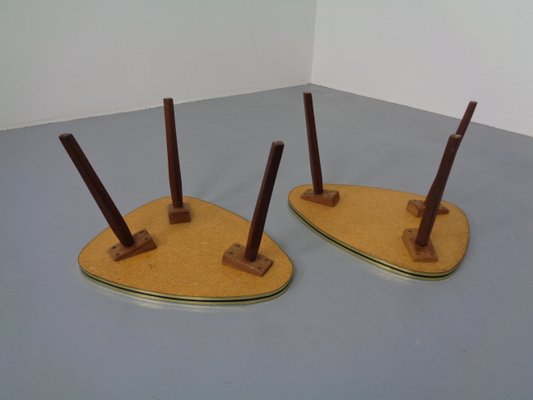 Mid-Century German Tripod Flower Side Tables, 1960s, Set of 2-RDW-994858