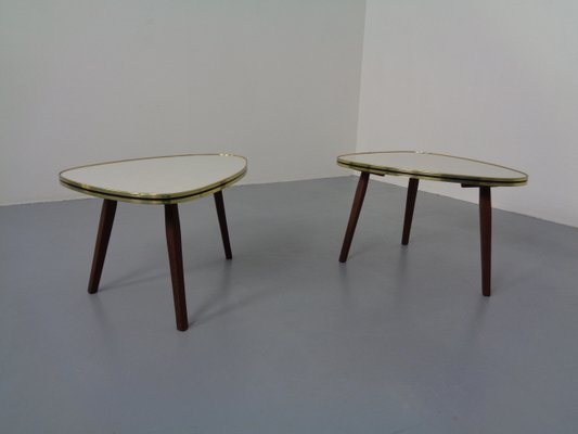 Mid-Century German Tripod Flower Side Tables, 1960s, Set of 2-RDW-994858