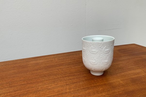 Mid-Century German White Porcelain Candleholder by Bjørn Wiinblad for Rosenthal-UAH-979566