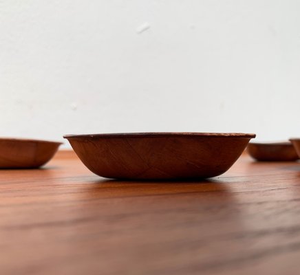 Mid-Century German Wooden Bowls, 1960s, Set of 5-UAH-1377559